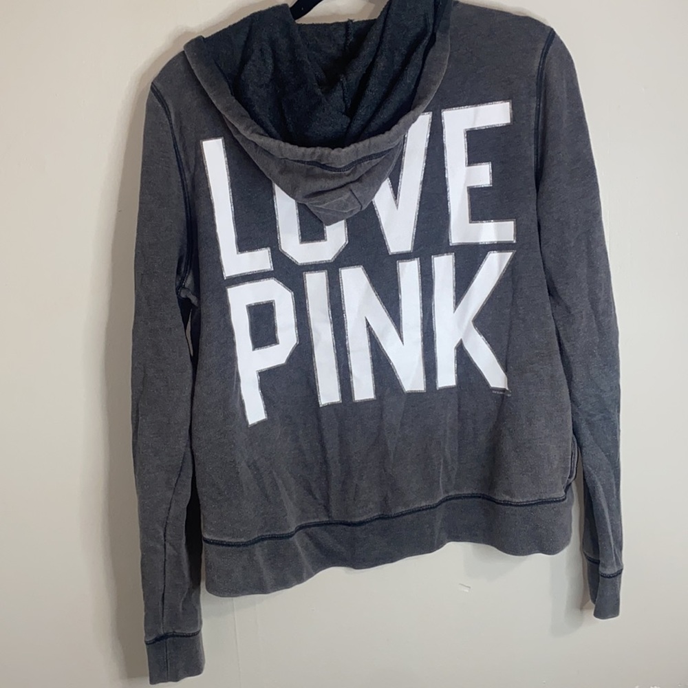 🪼Y2K PINK grey zip-up jacket! - Picture 4 of 7